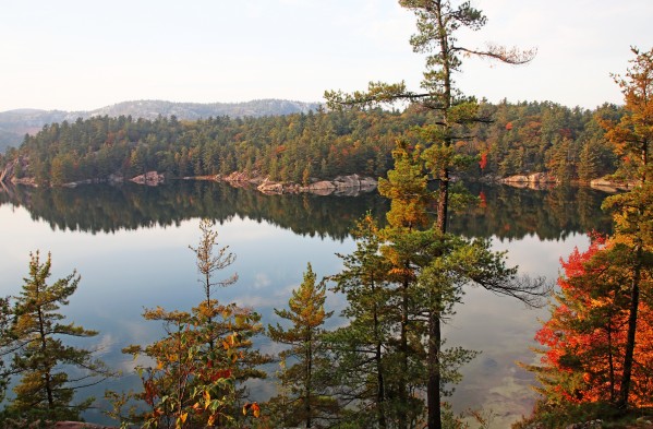 Overlooking George Lake I by Deb Oppermann